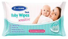 Real Care Baby Wipes 100PK