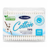 Real Care Cotton Tips Paper Stem 200PK 