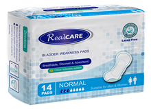 Real Care Incontinence Pads Normal 14PK