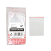 Resealable Bag 4x3 100x75MM 100Pack