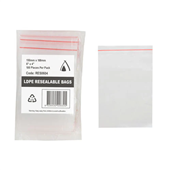 Resealable Bag 6x4 150x100MM 100Pack