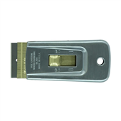 Retractable Metal Razor Scraper Brass Button