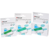 Rexel Laminating Pouch Business Card Clear 50Pk