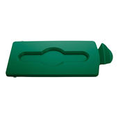 Rubbermaid Slim Jim Station Green Closed Lid 2007884
