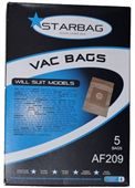 STARBAG AF209 PAPER VAC BAG 5PK