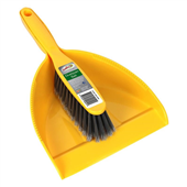 Sabco Dustpan and  Bannister Set Yellow