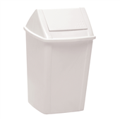 Sabco Swing Top Tidy Bin White 30L