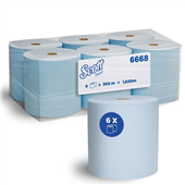 Scott Roll Hand Towel Hard Blue 1Ply 305m 6CTN