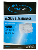 Starbag AF1063 Paper Vacuum Bag 5 Pack