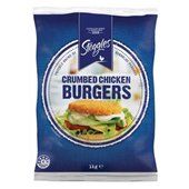 Steggles Chicken Burger Crumbed 1kg