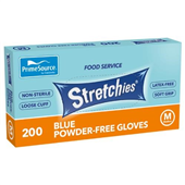 Stretchies Glove Elastic Blue Medium 200PK