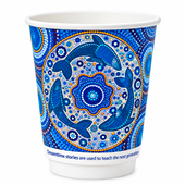 Tailored Hot Cup 12oz Double Wall Indigenous 500CTN