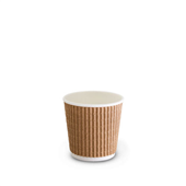 Tailored Hot Cup 4Oz TWall Brown 500Ctn