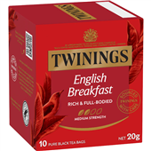 Twinings English Breakfast Envelope Tea Bags 10PK