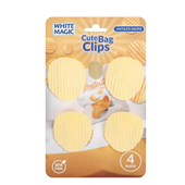 White Magic Cute Bag Clips Potato Chips 4pk