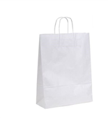 White Paper Bag Twist Handle Small 350x260mm 50 Pack