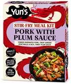 Yuns Stir Fry Meal Kit Pork With Plum Sauce 500G