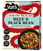 Yuns Stir Fry Meal Kit Beef  Black Bean 500G