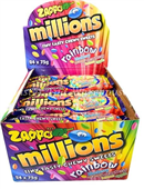 Zappo Millions Rainbow 75g 24 Ctn